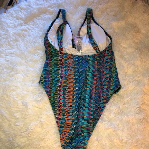 Rainbow Fiesta One Piece Swimsuit size 12 - Picture 11 of 16